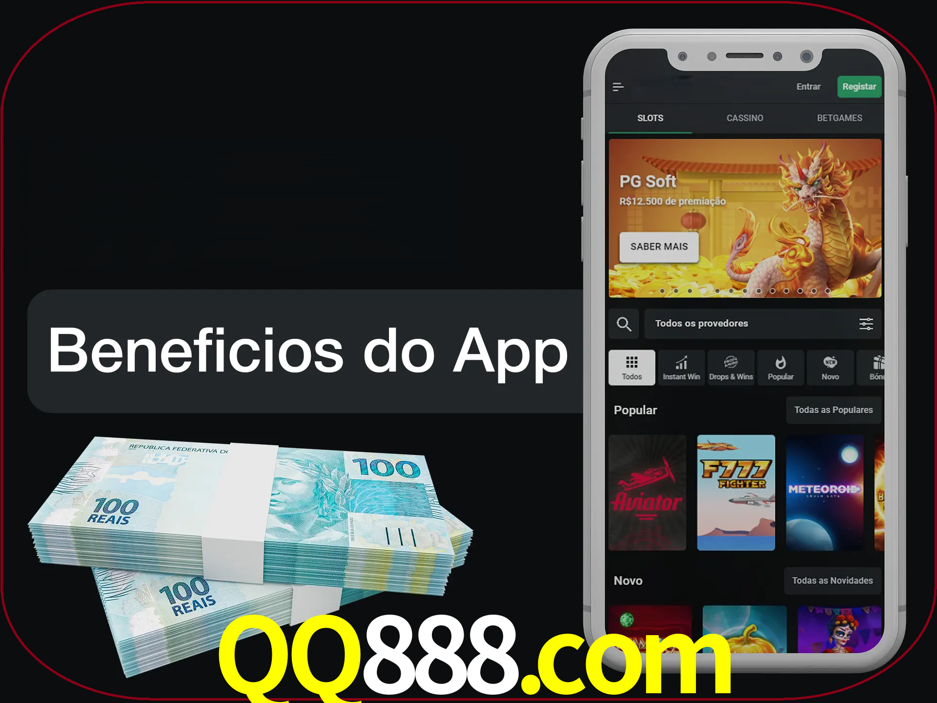 Obtenha todos os benefícios usando o aplicativo.
